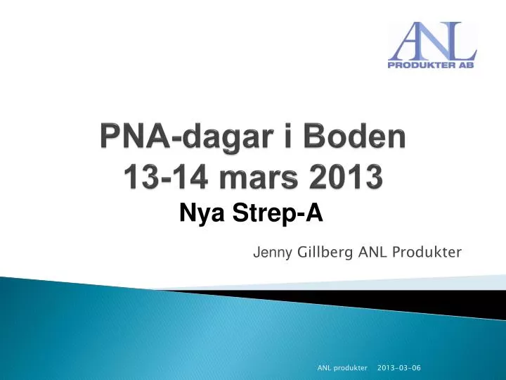 pna dagar i boden 13 14 mars 2013