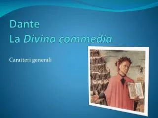 dante la divina commedia