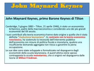 john maynard keynes