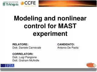 modeling and nonlinear control for mast experiment