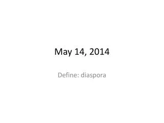 May 14, 2014