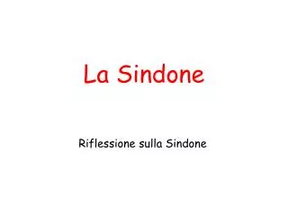 la sindone