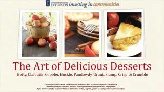 The Art of Delicious Desserts