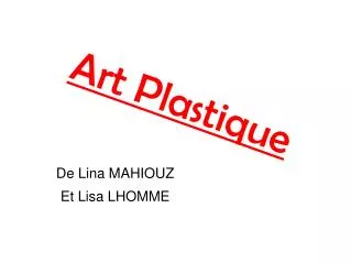 art plastique