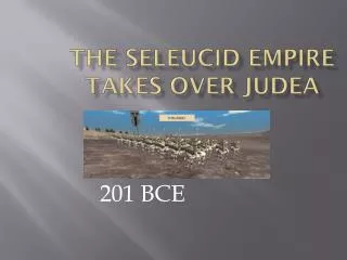 The seleucid empire takes over judea