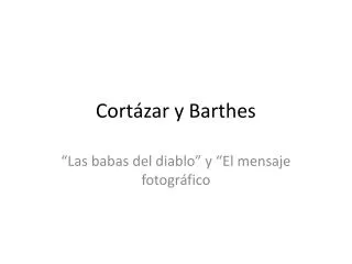 cort zar y barthes