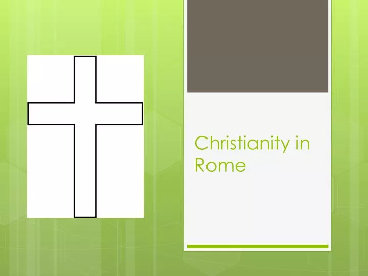 christianity in rome