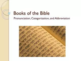 pronunciation categorization and abbreviation