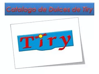 Catalogo de Dulces de Tiry