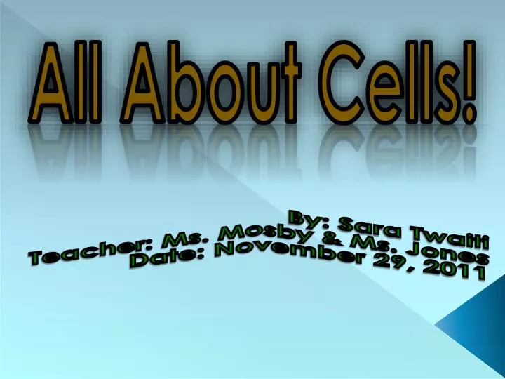 all about cells