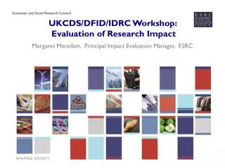 UKCDS/DFID/IDRC Workshop: Evaluation of Research Impact