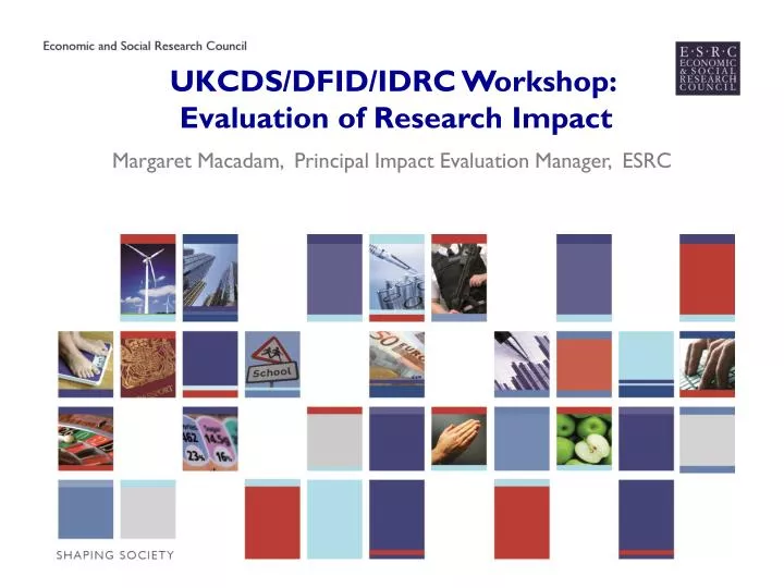 ukcds dfid idrc workshop evaluation of research impact