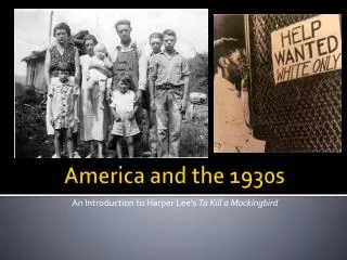America and the 1930s