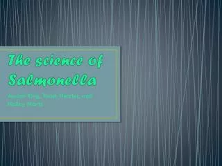 The science of Salmonella