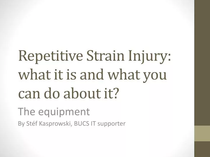 repetitive strain injury what it is and what you can do about it