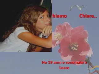 mi chiamo chiara