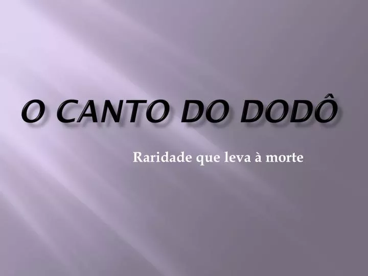 o canto do dod