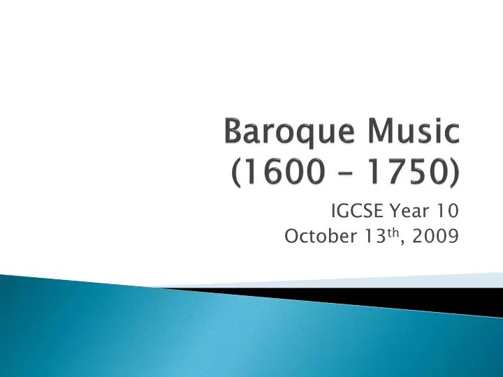 baroque music 1600 1750