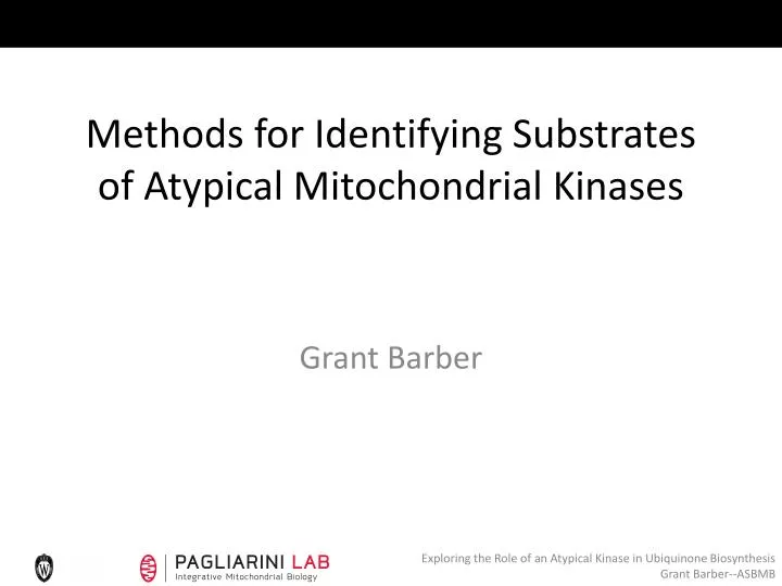 methods for identifying substrates of atypical mitochondrial kinases