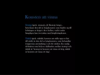 konsten att vinna