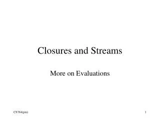 Closures and Streams
