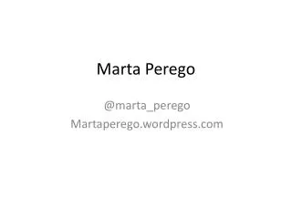 marta perego