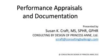 Performance Appraisals and Documentation