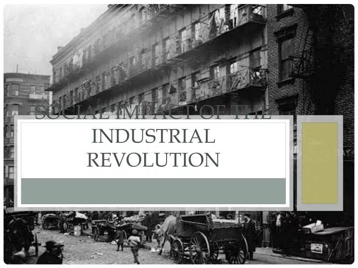 social impact of the industrial revolution