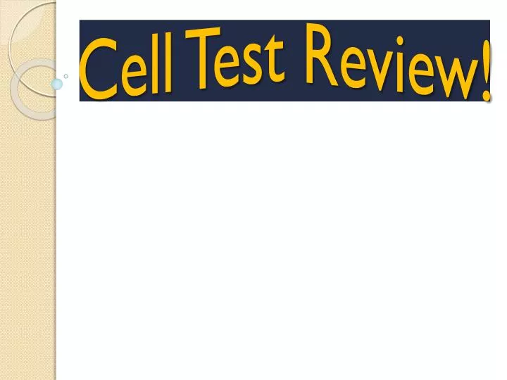 cell test review