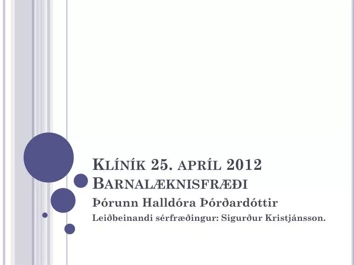 kl n k 25 apr l 2012 barnal knisfr i