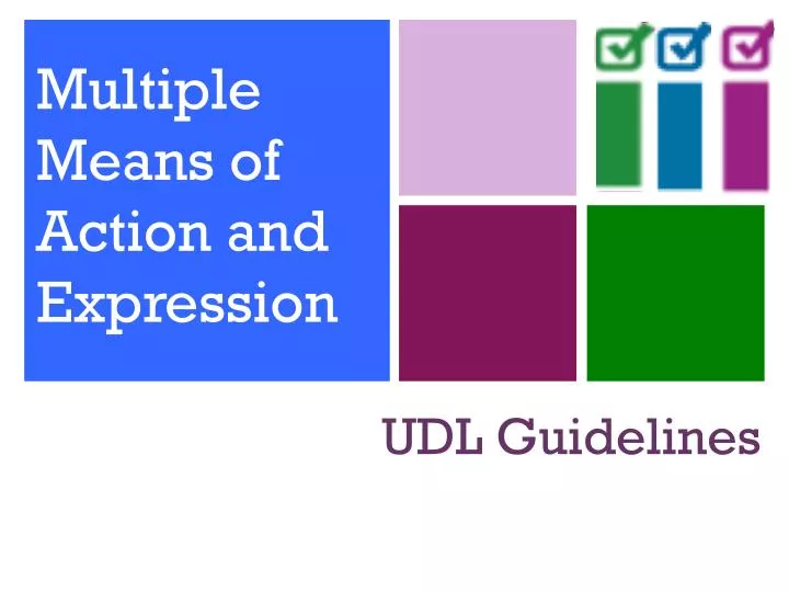 udl guidelines