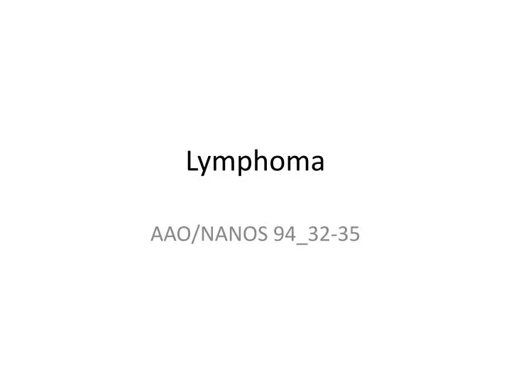 lymphoma