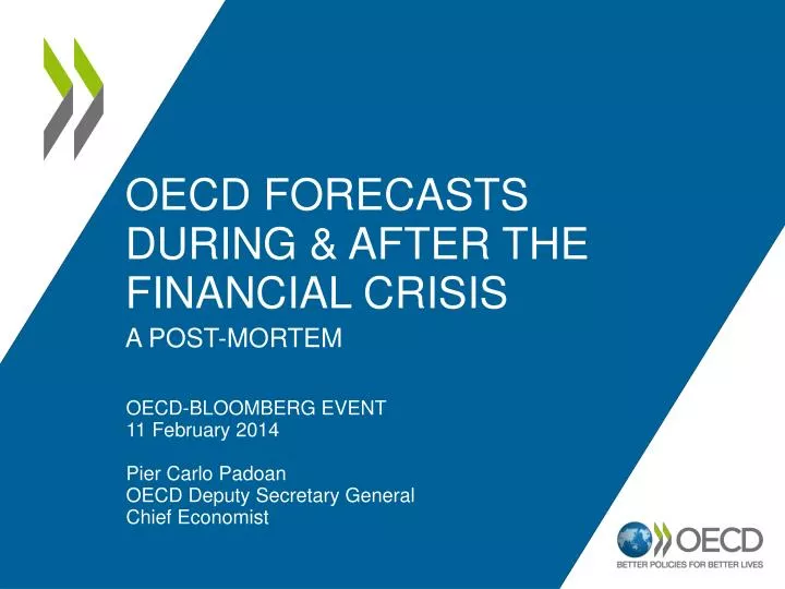 oecd forecasts during after the financial crisis