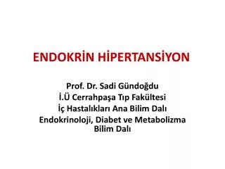 endokr n h pertans yon