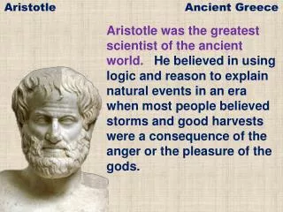 Aristotle Ancient Greece