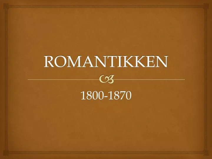 romantikken