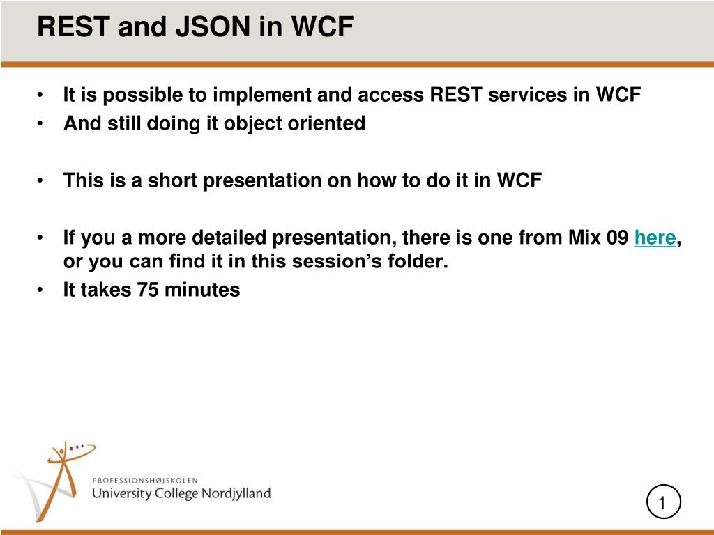 PPT - REST and JSON in WCF PowerPoint Presentation, free download - ID ...
