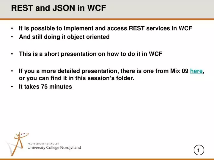 rest and json in wcf