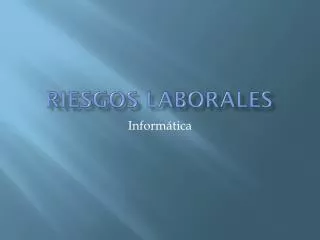 riesgos laborales