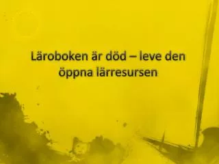 l roboken r d d leve den ppna l rresursen