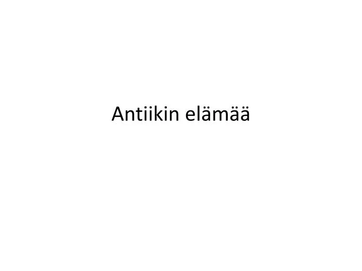 antiikin el m