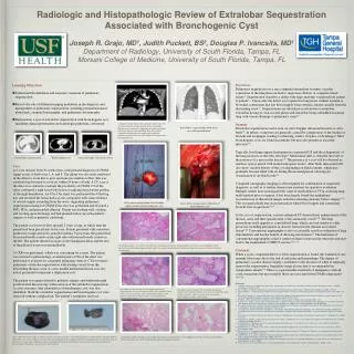 Learning Objectives Understand the definition and anatomic variations of pulmonary sequestration