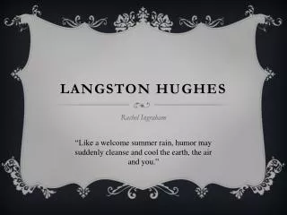 Langston Hughes