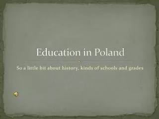 Education in Poland