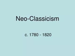Neo-Classicism