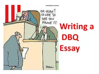 Writing a DBQ Essay