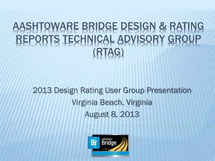 2013 design rating user group presentation virginia beach virginia august 8 2013