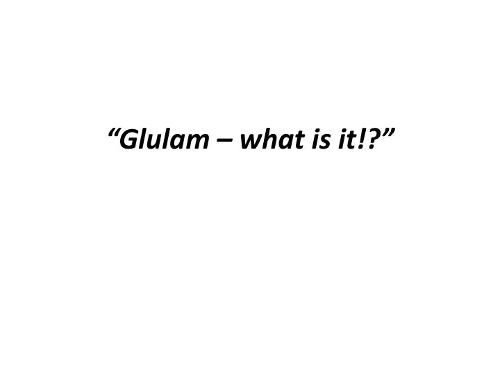 glulam what is it