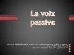 La voix passive - slide 1