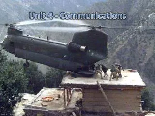 Unit 4 - Communications